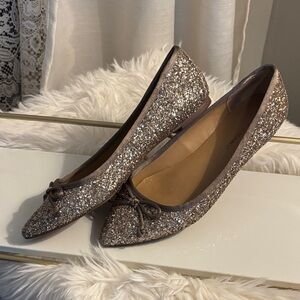 Banana Republic Glitter Bow Flats